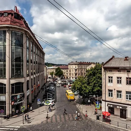 Apartament центр оперний теат однокімнатні з кухня-студія кондиціонер Lwów
